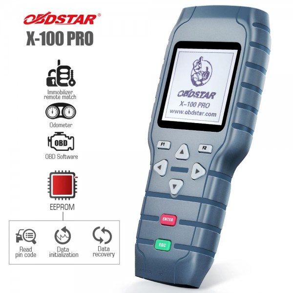 [Flash Sale] OBDSTAR X-100 PRO Auto Key Programmer (C+D) Type for IMMO+Odometer+OBD Software Get Free PIC and EEPROM 2-in-1 Adapter