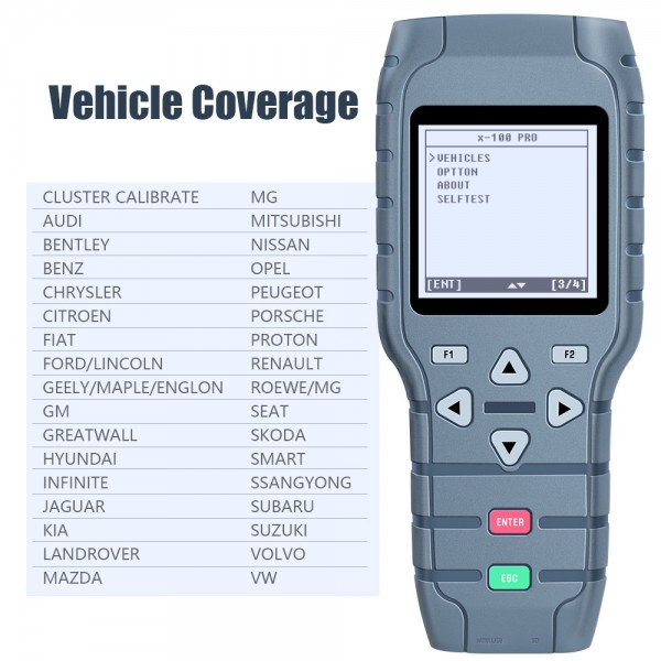 [Flash Sale] OBDSTAR X-100 PRO Auto Key Programmer (C+D) Type for IMMO+Odometer+OBD Software Get Free PIC and EEPROM 2-in-1 Adapter