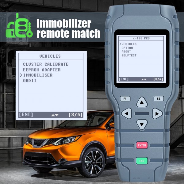 [Flash Sale] OBDSTAR X-100 PRO Auto Key Programmer (C+D) Type for IMMO+Odometer+OBD Software Get Free PIC and EEPROM 2-in-1 Adapter