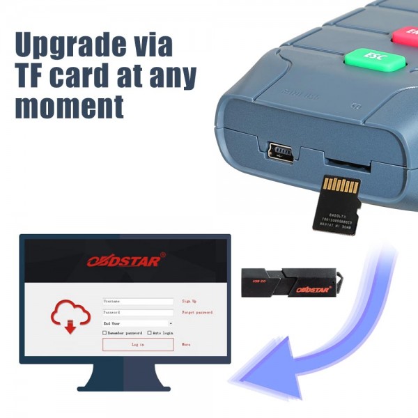 [Flash Sale] OBDSTAR X-100 PRO Auto Key Programmer (C+D) Type for IMMO+Odometer+OBD Software Get Free PIC and EEPROM 2-in-1 Adapter