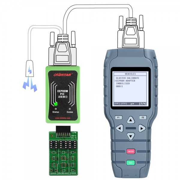 [Flash Sale] OBDSTAR X-100 PRO Auto Key Programmer (C+D) Type for IMMO+Odometer+OBD Software Get Free PIC and EEPROM 2-in-1 Adapter