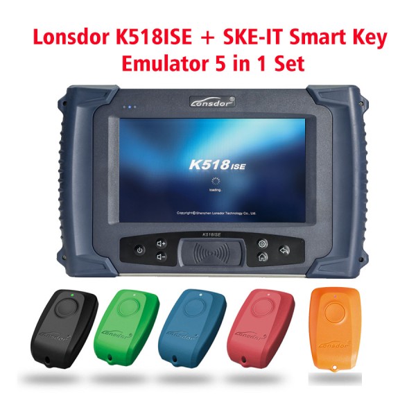 [Monthly Special] Lonsdor K518ISE Programmer Plus SKE-IT Smart Key Emulator 5 in 1 Set Full Package Get 2pcs Free Lonsdor FT01 Series Toyota Smart Key