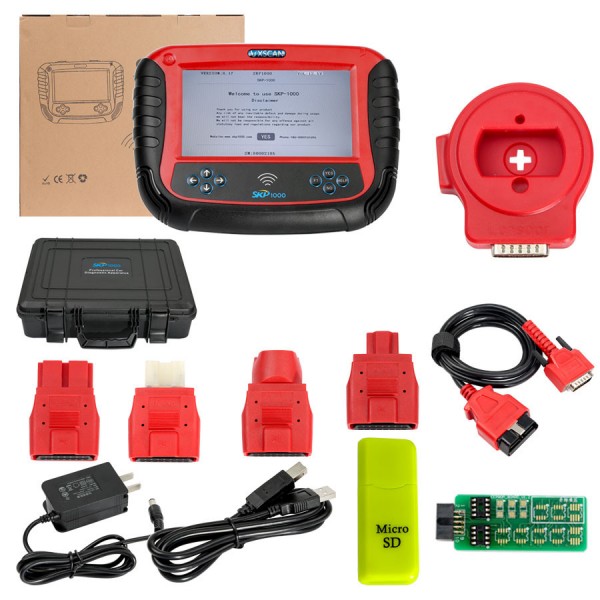 New SKP1000 Tablet Auto Key Programmer + Special functions CI600 Plus English Version and SuperOBD SKP900 Replacement