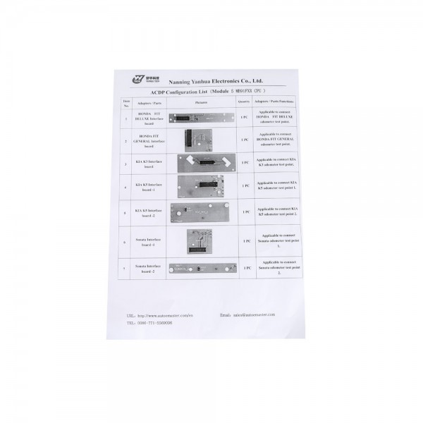 Yanhua Mini ACDP Module5 Fujitsu CPU MB91FXX Read & Write