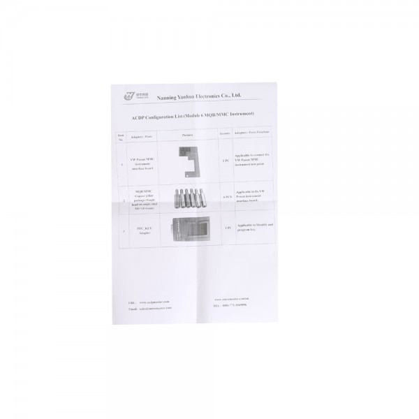 Yanhua Mini ACDP Module6 MQB/MMC Instrument with Adapters