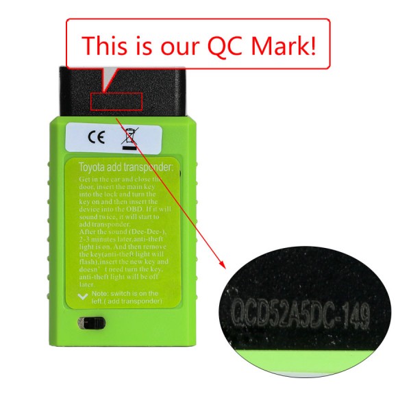 [Ship from US] Toyota G and Toyota H Chip Vehicle OBD Remote Key Programming Device