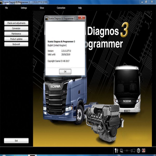 2017 Newest Scania VCI & VCI2 SDP3 V2.31.1 Software for Trucks/Buses Without USB Dongle