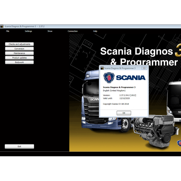 Scania SDP3 2.39 Diagnosis & Programming for VCI 3 VCI3 without Dongle