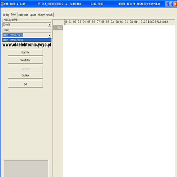 Car Tool Software Cartool V1.06 for Immo and Airbag Resetting