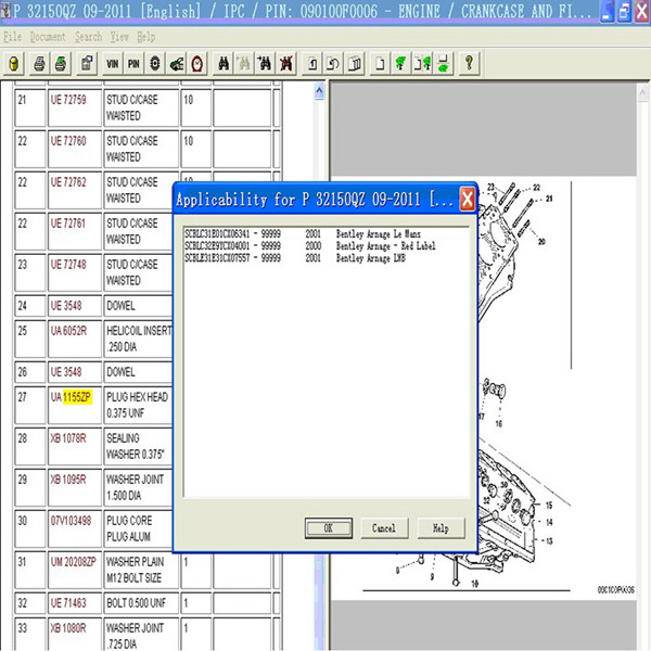 IETIS For Bentley Car Repair Information Accessories Catalog System