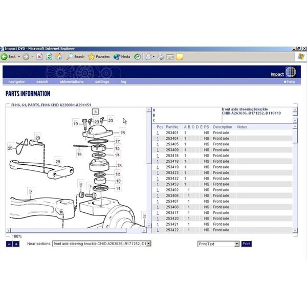 Buses 2012 Spare Parts Catalog For Volvo Lorries & Volvo