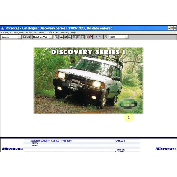 NEW & Latest Microcat Electronic Parts Selling System 2013.07 For Land Rover