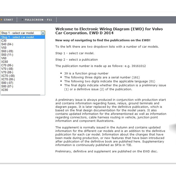 EWD 2014 Wiring Diagram for Vovlo