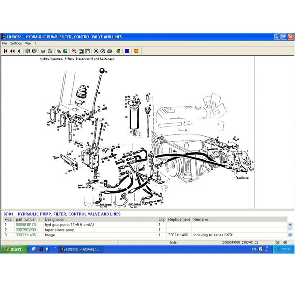 Linde Lindos 2014 Parts Catalog EPC for Linde ForkLift Trucks