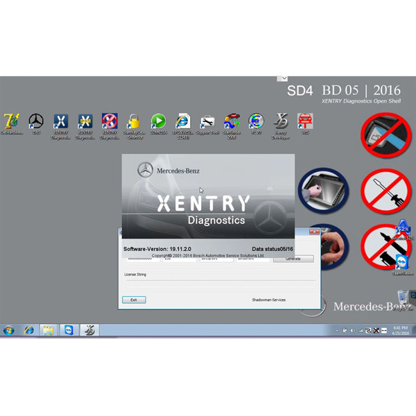Brand New V2016.5 MB STAR C3 Software HDD 500G DELL D630/External Format Support WIN7/8 System