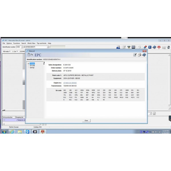 V2017.12 MB SD Connect Compact C4 Software WIN7/WIN10 256GB SSD DELL D630 Format