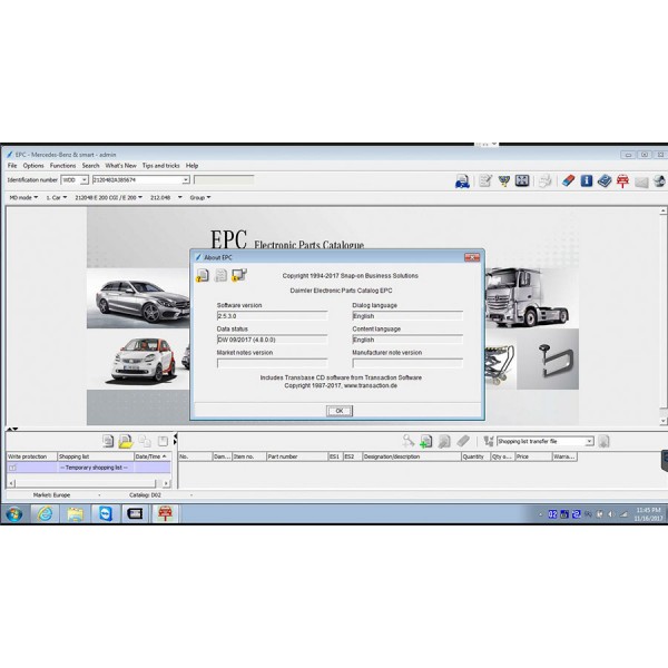 V2017.12 MB SD Connect Compact C4 Software WIN7/WIN10 256GB SSD DELL D630 Format