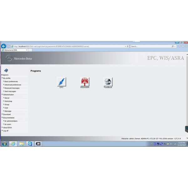 V2017.12 MB SD Connect Compact C4 Software WIN7/WIN10 256GB SSD DELL D630 Format