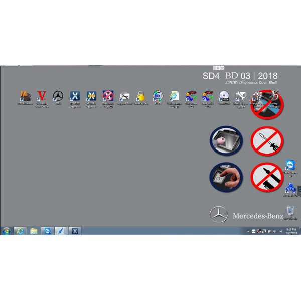 V2018.3 MB SD Connect Compact C4 Software with Free DTS Monaco & Vediamo WIN7 256GB SSD DELL D630 Format
