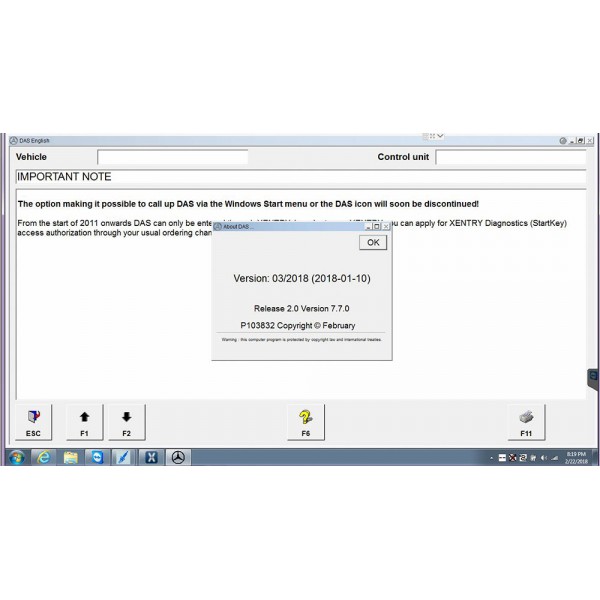 V2018.3 MB SD Connect Compact C4 Software with Free DTS Monaco & Vediamo WIN7 256GB SSD DELL D630 Format