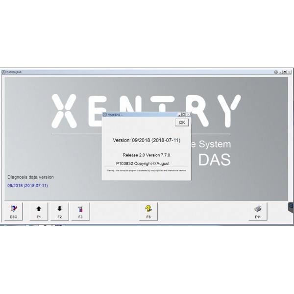 2018.9 MB SD Connect Compact C4/C5 Software WIN7 500GB HDD DELL D630
