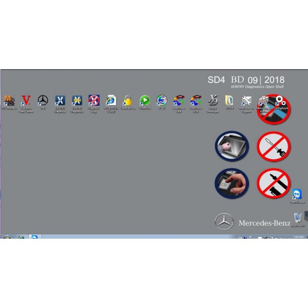 2018.9 MB SD Connect Compact C4/C5 Software WIN7 500GB HDD DELL D630