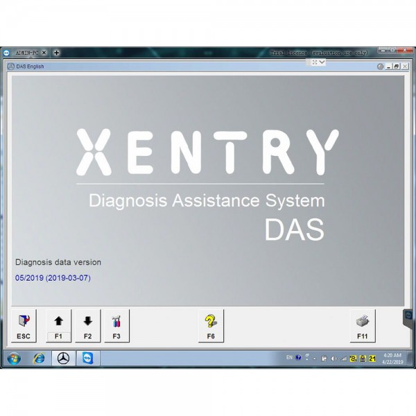 V2019.5 MB SD Connect C4/C5 Software Win7 256GB SSD DELL D630 Format with Free DTS Monaco & Vediamo