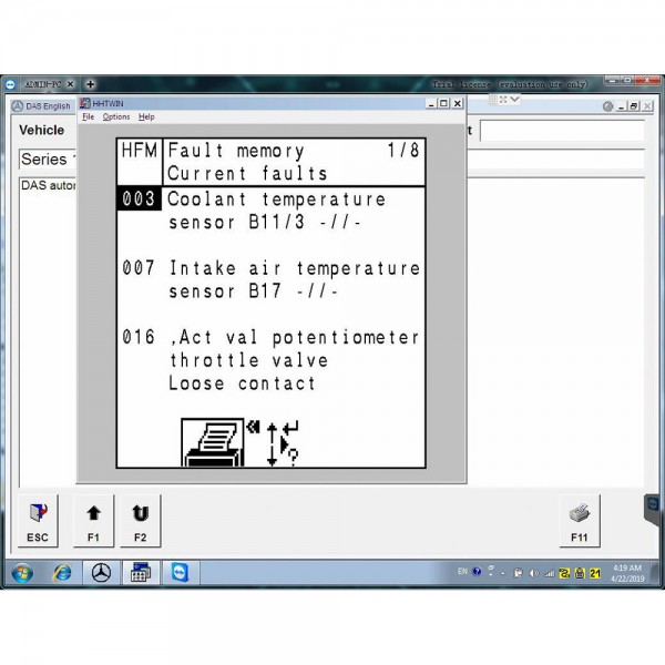 V2019.5 MB SD Connect C4/C5 Software Win7 256GB SSD DELL D630 Format with Free DTS Monaco & Vediamo