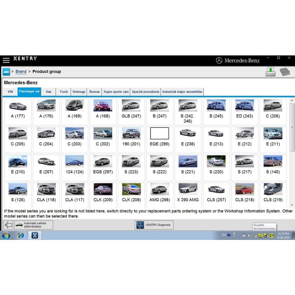 V2019.9 MB Star Diagnostic SD Connect C4 256G SSD Supports HHT-WIN Vediamo and DTS Monaco