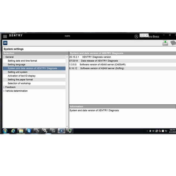 V2019.7 MB SD Connect C4/C5 Software Win7 500GB HDD DELL D630 Format