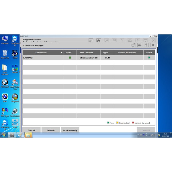 V2019.7 BMW ICOM ISTA/D 4.17 ISTA/P 3.66 500G DELL Format HDD