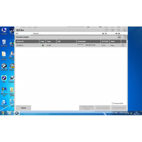 V2019.7 BMW ICOM ISTA/D 4.17 ISTA/P 3.66 500G DELL Format HDD