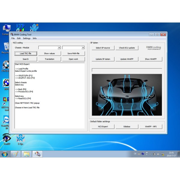 V2019.7 BMW ICOM ISTA/D 4.17 ISTA/P 3.66 500G DELL Format HDD