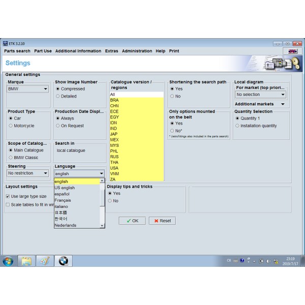 V2019.7 BMW ICOM ISTA/D 4.17 ISTA/P 3.66 500G DELL Format HDD