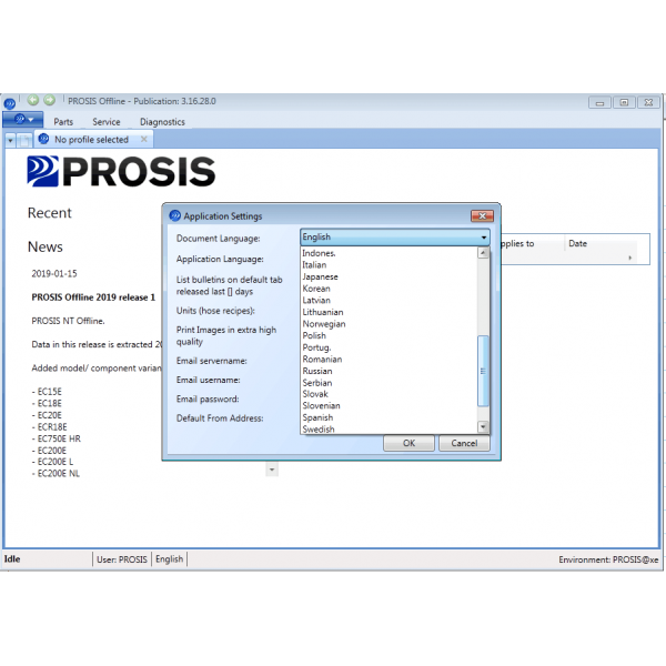 PROSIS V2019.01 Parts + Repair For Volvo Contained in 60G Hard Disk