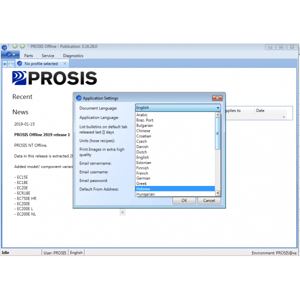 PROSIS V2019.01 Parts + Repair For Volvo Contained in 60G Hard Disk
