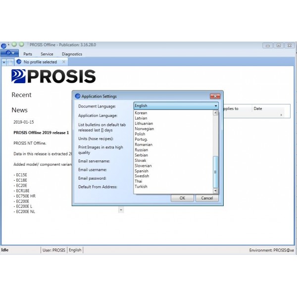 PROSIS V2019.01 Parts + Repair For Volvo Contained in 60G Hard Disk