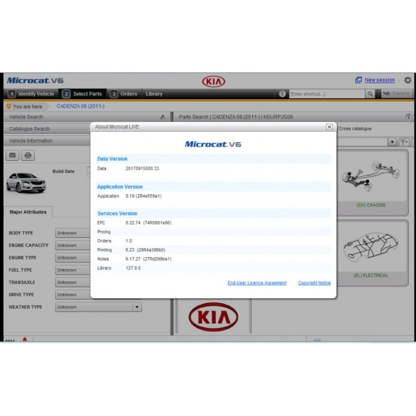 2018.03V Microcat Live EPC for KIA V6 Part Catalog