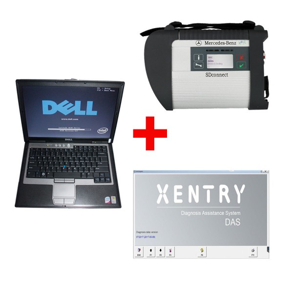 2019.7V MB SD Connect Compact 4 Star Diagnosis Plus Dell D630 Laptop 4GB Memory Software Installed Ready to Use