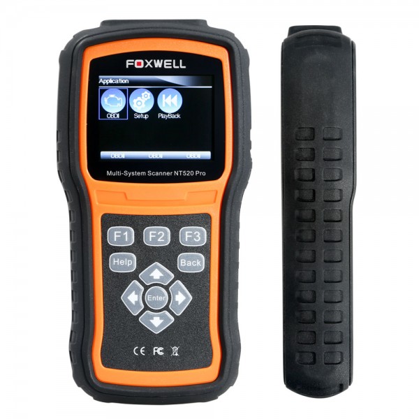 [US Ship No Tax] Foxwell NT520 Pro Multi-System Scanner Add Mercedes Benz Firmware Update Version of NT510 Free Update Online