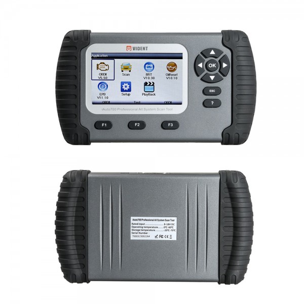 VIDENT iAuto700 Professional Car Full System Diagnostic Tool for Engine Oil Light EPB EPS ABS Airbag Reset Battery Configuration