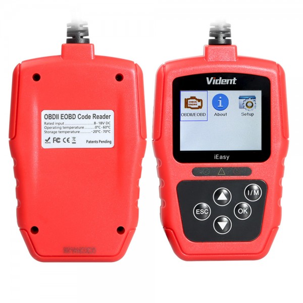 VIDENT iEasy300 CAN OBDII/EOBD Code Reader Free Update Online for 3 Years