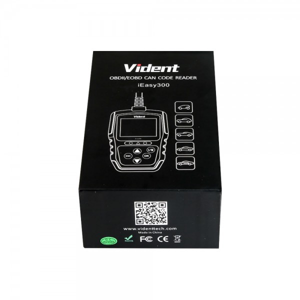 VIDENT iEasy300 CAN OBDII/EOBD Code Reader Free Update Online for 3 Years