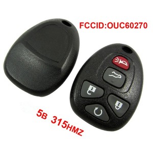 5 Button 315MHZ Remote Key for GM