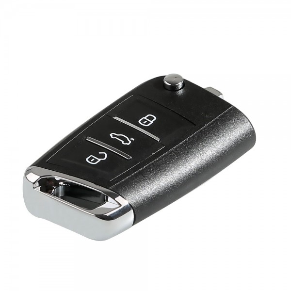 Xhorse VW MQB Style Flip Transponder Key 3 Buttons XKMQB1EN 10pcs/lot