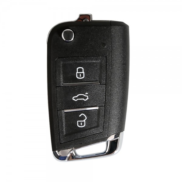 Xhorse VW MQB Style Flip Transponder Key 3 Buttons XKMQB1EN 10pcs/lot