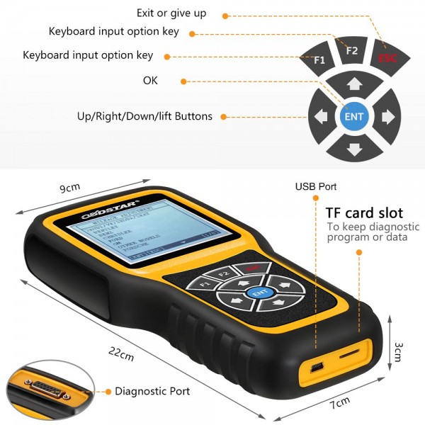 [US/UK Ship] OBDSTAR X300M Special for Odometer Adjustment and OBDII Support Mercedes Benz & MQB VAG KM Function