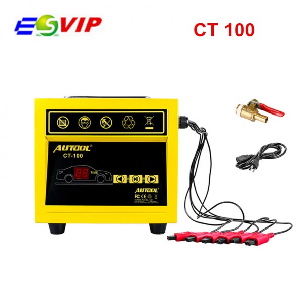AUTOOL CT100 Professional Universal gasonline Car Motorcycle Auto Fuel Injector Cleaning machine 220/110V CT-100 tool for car