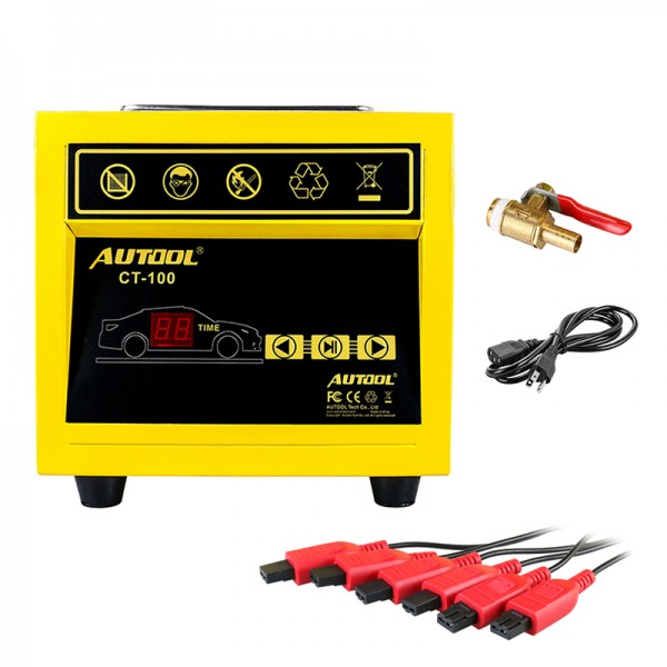 AUTOOL CT100 Professional Universal gasonline Car Motorcycle Auto Fuel Injector Cleaning machine 220/110V CT-100 tool for car