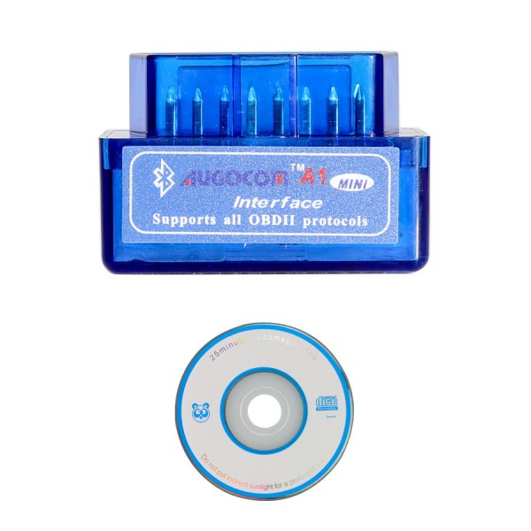 AUGOCOM MINI ELM327 Bluetooth OBD2 Hardware V1.5 Software V2.1